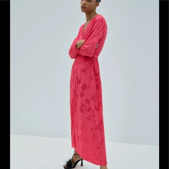 zara pink wrap dress Zara | Dresses | Zara Pink Wrap Dress